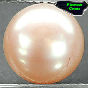4.31 CT.NATURAL NNEARR ROUND BRIGHT ORANGE PINK SOUTH SEA COLOUR THAI PEARL