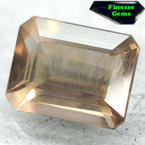 2.32  CTS. .EYE CLEAN NATURAL EMERALD SALMON YELLOW BROWN SMOKY QUARTZ