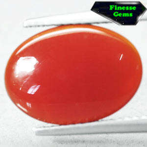 2.88 CT.NATURAL OVAL RED ORANGE AFRICA CARNELIAN AGATE