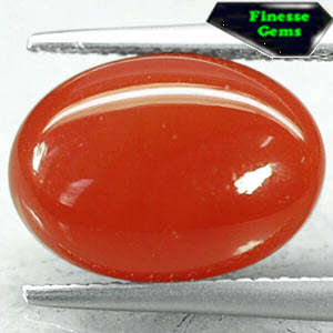 4.81 CT.NATURAL OVAL RICH RED ORANGE AFRICA CARNELIAN AGATE