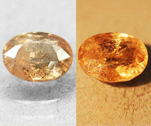 2.91 CT.NATURAL OVAL RICH LILAC YELLOW COLOUR SHIFT FERRO AXINITE