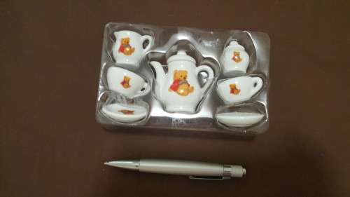 MINIATURE CERAMIC COFFEE SET (SEE PHOTO)
