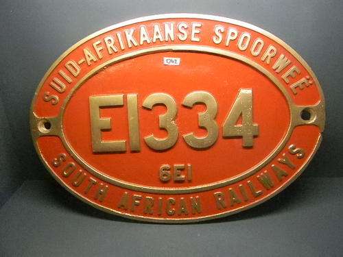 REPLICA TRAIN PLATE E1 334