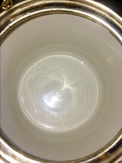 JASPERWARE Cobolt dipped biscuit jar