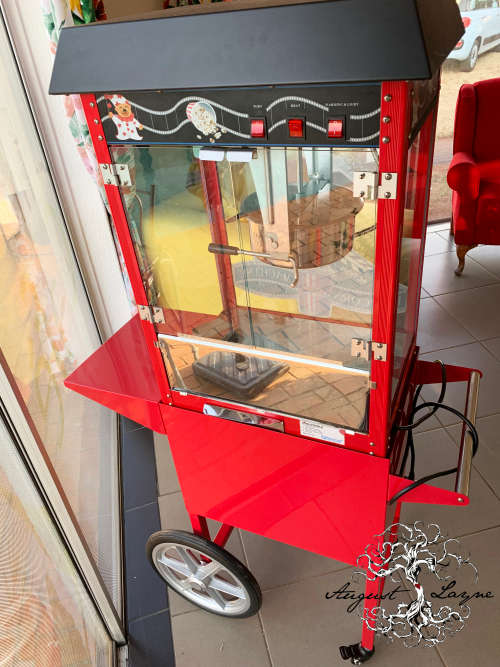 POPCORN MACHINE WITH TROLLEY EXCELLENT CONDITION