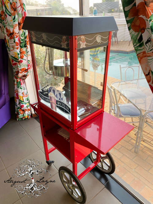 POPCORN MACHINE WITH TROLLEY EXCELLENT CONDITION