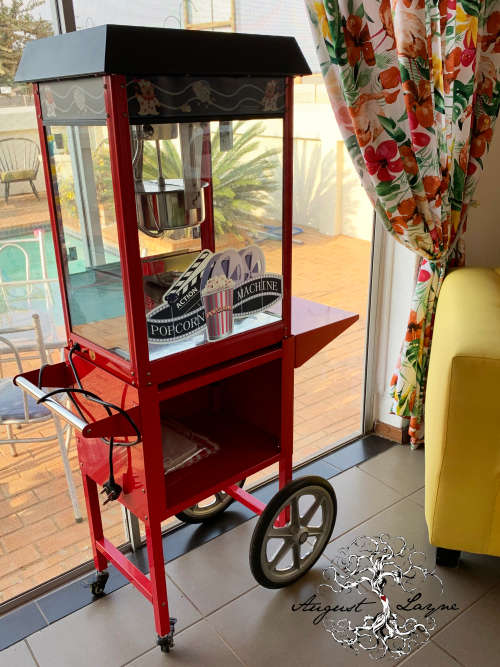 POPCORN MACHINE WITH TROLLEY EXCELLENT CONDITION