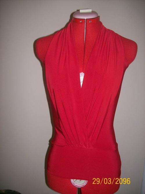 Red top Sabora (Robot) size S-M with  open back on strap