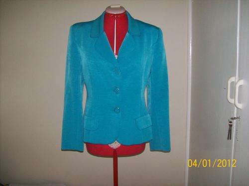 Jacket terquois Chicholina Size M, Crepe