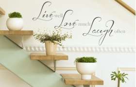 Vinyl Wall Art / Live Love Laugh