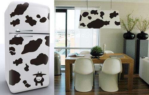 kitchen;decor;cowprint;sticker;vinyl;decal