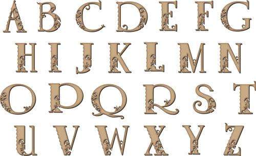 alphabet wooden letters cut from ply wood custom words