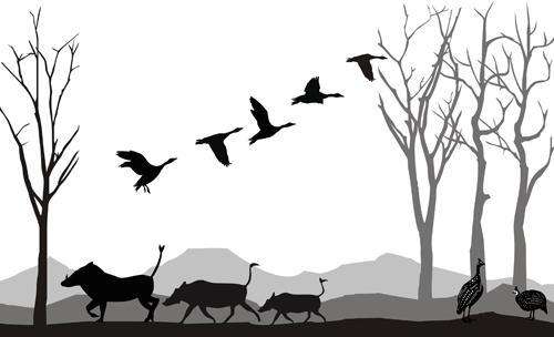 wildlife mural