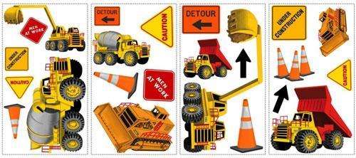 boys car and truck stickers