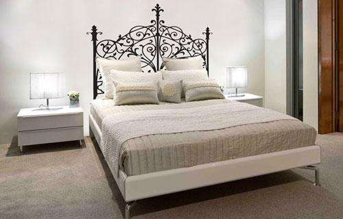 Headboard Wall decal for all rooms. 3 bed sizes available