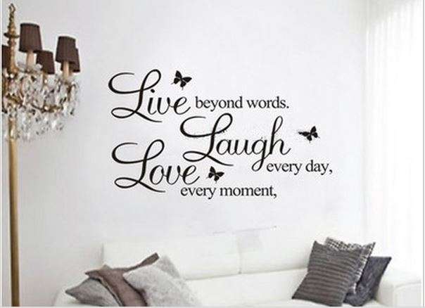 Live beyond Wall decal quote