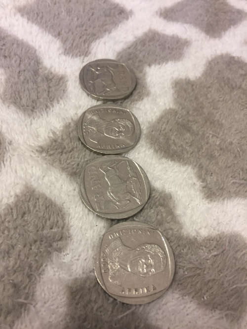 R5 Coins Year 2000 Nelson Mandela At The Back