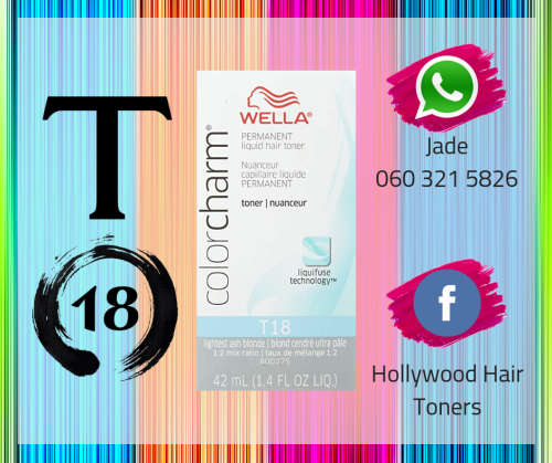 COMBO Wella T18 Lightest Ash Blonde Toner & Developer