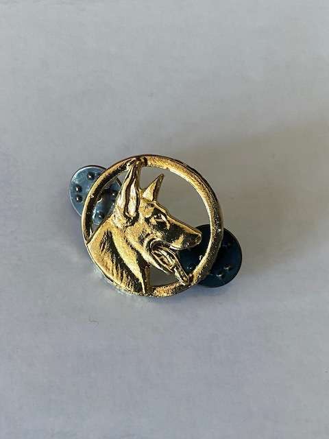 S.A. Police Dog Handler Gilder Breast Badge
