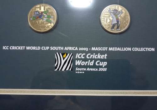 ICC Cricket World Cup SA 2003 Mascot Medallion Collection - Limited collector's edition