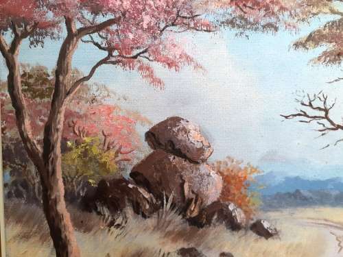 Original Oil Painting by renowned Rhodesian Artist Joan Evans (1905 - 1985)