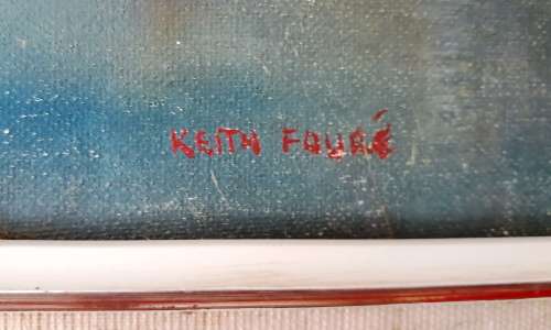 Stunning Large Oil Painting by South African artist Keith Faure (1944 -     ) c.1960