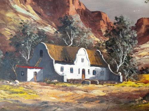 Stunning Large Oil Painting by South African artist Keith Faure (1944 -     ) c.1960
