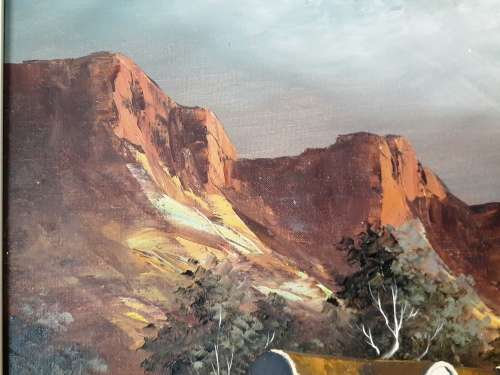 Stunning Large Oil Painting by South African artist Keith Faure (1944 -     ) c.1960