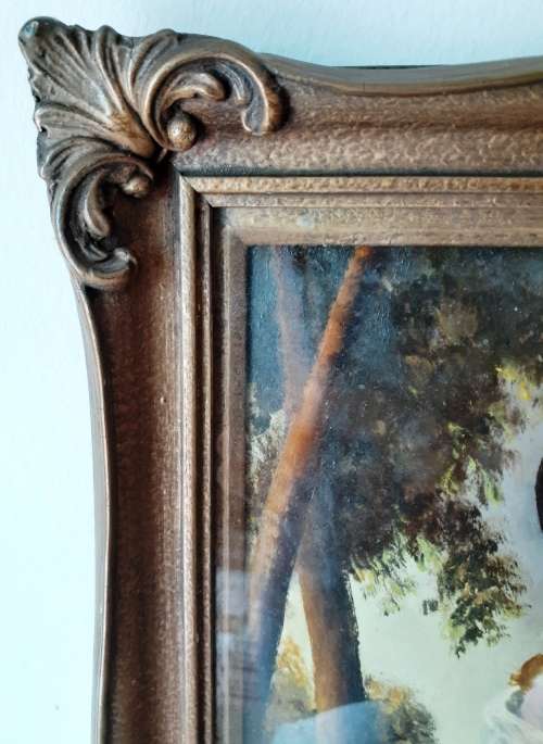 Antique Framed Oil Painting of Victorian Lady by E. Wentworth (c.1890)