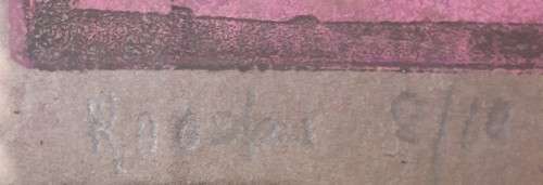 Investment Art! Lithograph by SA Artist Carola Brotherton (1940 -      )