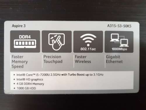 Bargain Acer Aspire 3 Desktop/Laptop (Used but near new condition)