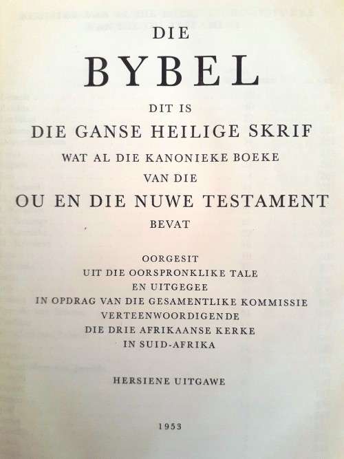 Groot Afrikaanse Familie Bybel, oorspronklike 1953 uitgawe
