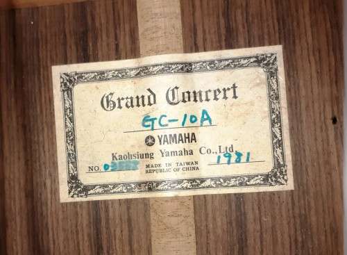 Bargain! Yamaha Grand Concert Classical Guitar GC-10A in Hard Case