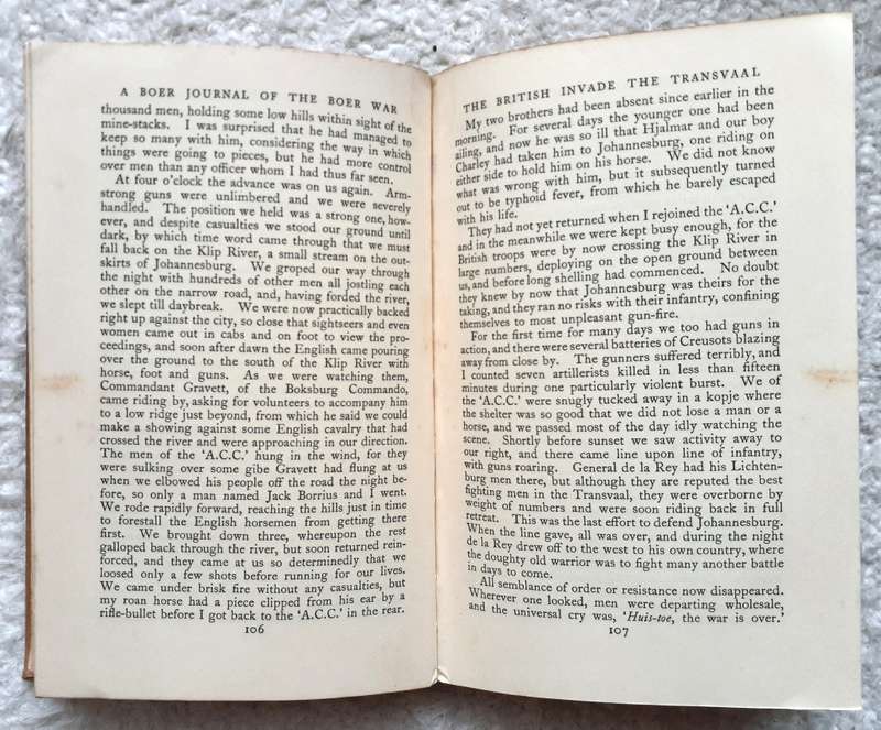Rare Anglo Boer War Book by Deneys Reitz - Son of Free State President FW Reitz