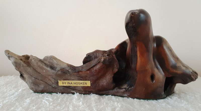 Affordable Art - Wooden Sculpture by SA Artist Ina Hosken