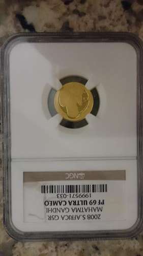 PF69 MAHATMA GHANDI ULTRA CAMEO