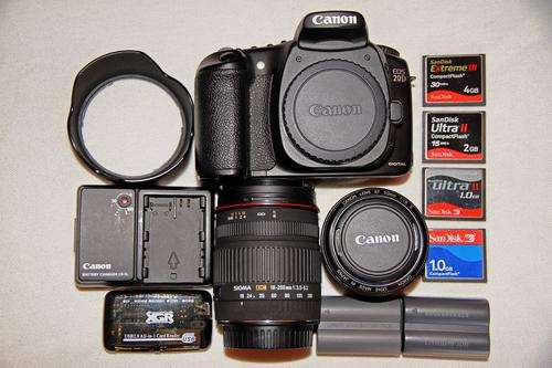 Canon 20D SLR Camera Kit - An opportunity to acquire a superior Camera Kit