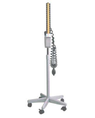 MOBILE MERCURIAL BLOOD PRESSURE METER ON STAND