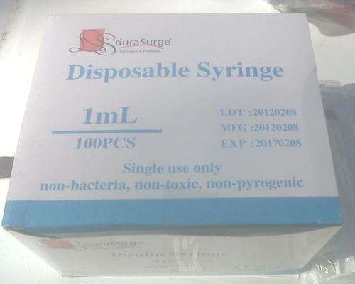INSULIN NEEDLE AND SYRINGE BOX OF 100