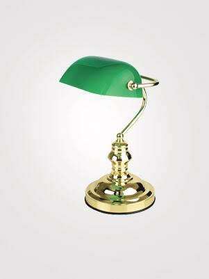 LAWYERS DESK LAMP GREEN SHADE