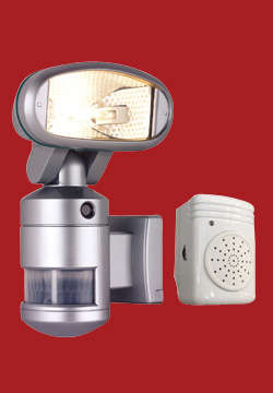 FS 66 ni9ht watcher with motorised head and wireless alarm spotlight