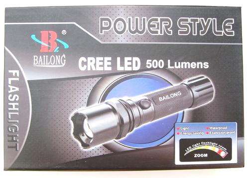 500 LUMEN RE-CHARGEABLE SECURITY TORCH