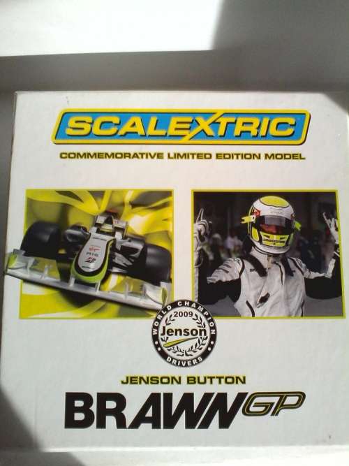 Scalextric C3047A Jenson Button Brawn GP001 Limited Edition no. 4620 of 5000 Mint Boxed