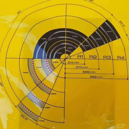 Scalextric Sport Track - 2 x R1 Hairpin Curves Mint Boxed