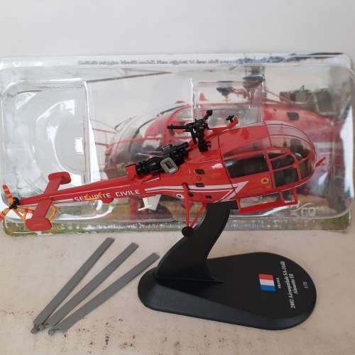 Helicopter Die Cast & Plastic SA-316B Alouette 3 Boxed