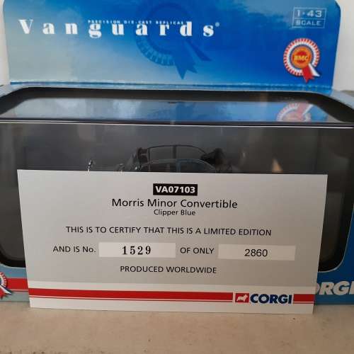 Corgi Vanguards Ltd Edition Morris Minor Convertible Mint Boxed