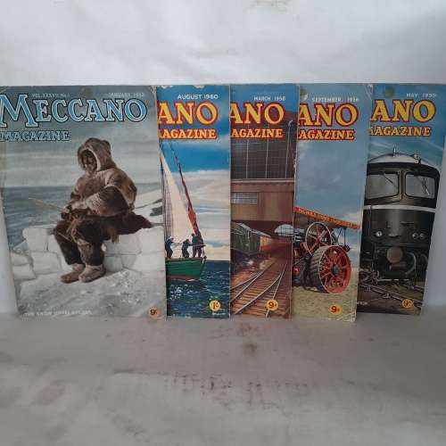 5 x Meccano Magazines