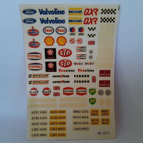 Scalextric Waterslide Transfers