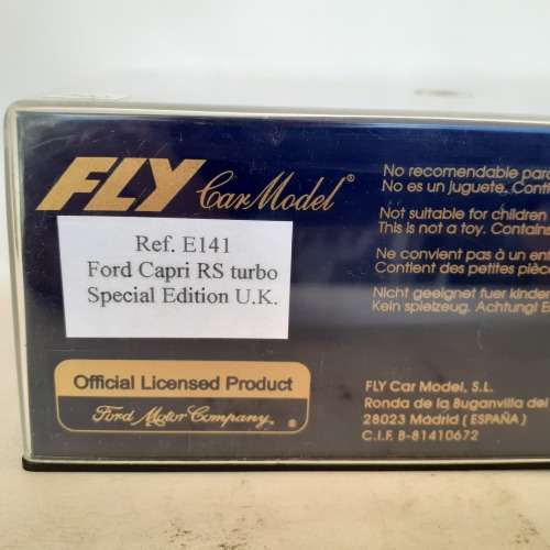 Fly E141 Ford Capri RS Turbo Special Edition UK Mint Boxed