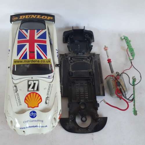 Scalextric TVR T400R Body, Chassis and Motor Unfinished Project